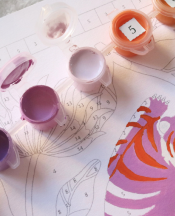 Coffret peinture - Tigre Fleuri par Limistic