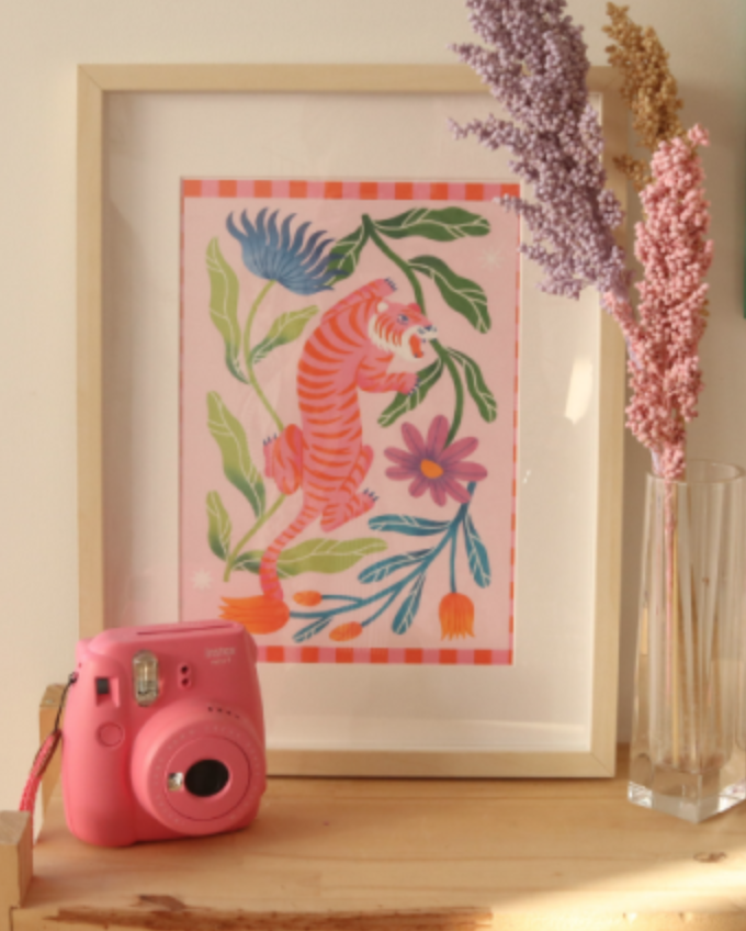 Coffret peinture - Tigre Fleuri par Limistic