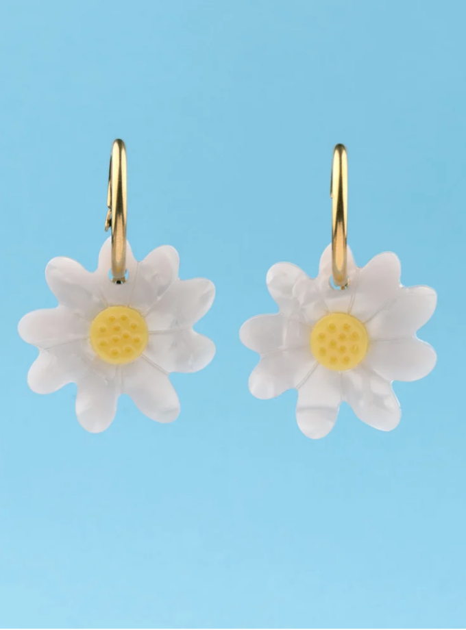 Boucles d'oreilles Pâquerette