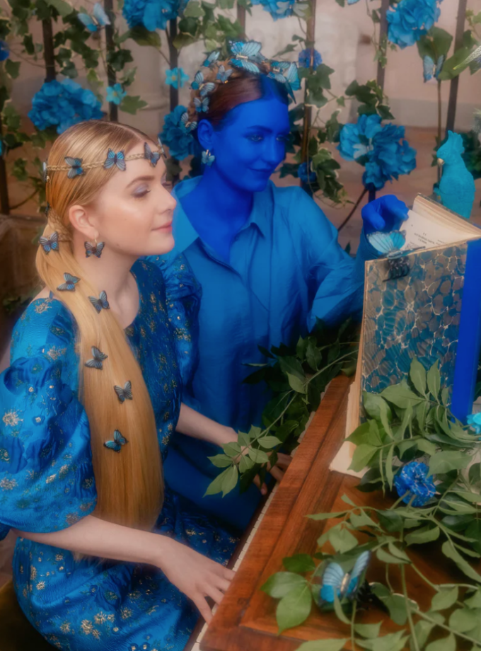 Pince Papillon de nuit -bleu