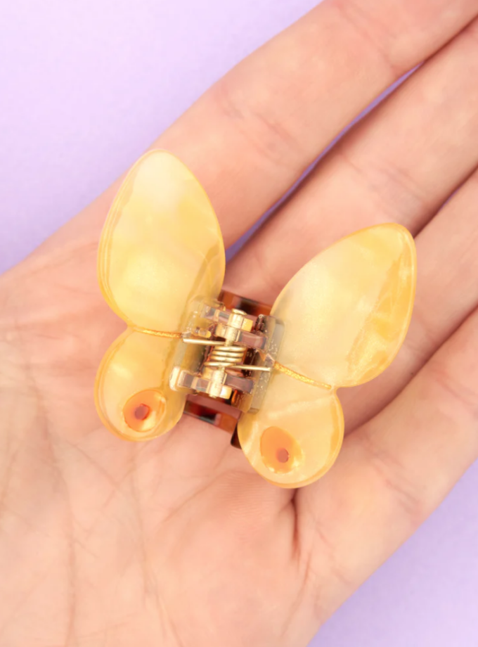 Mini pince papillon - jaune