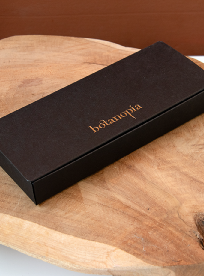 Broche brodée - Branche de Mimosa