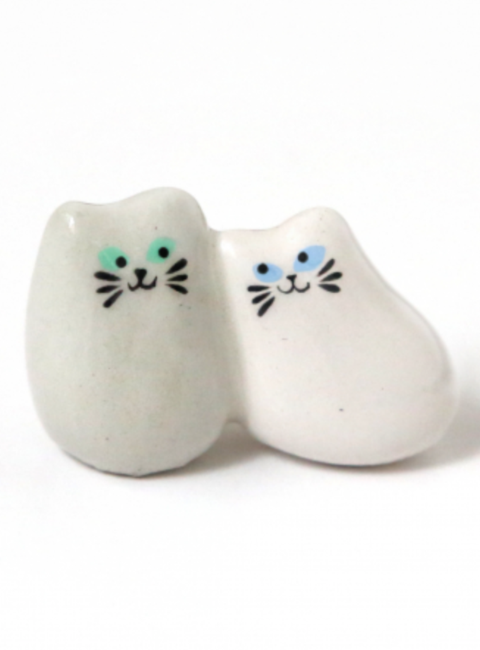 Porcelaine - Chat câlins