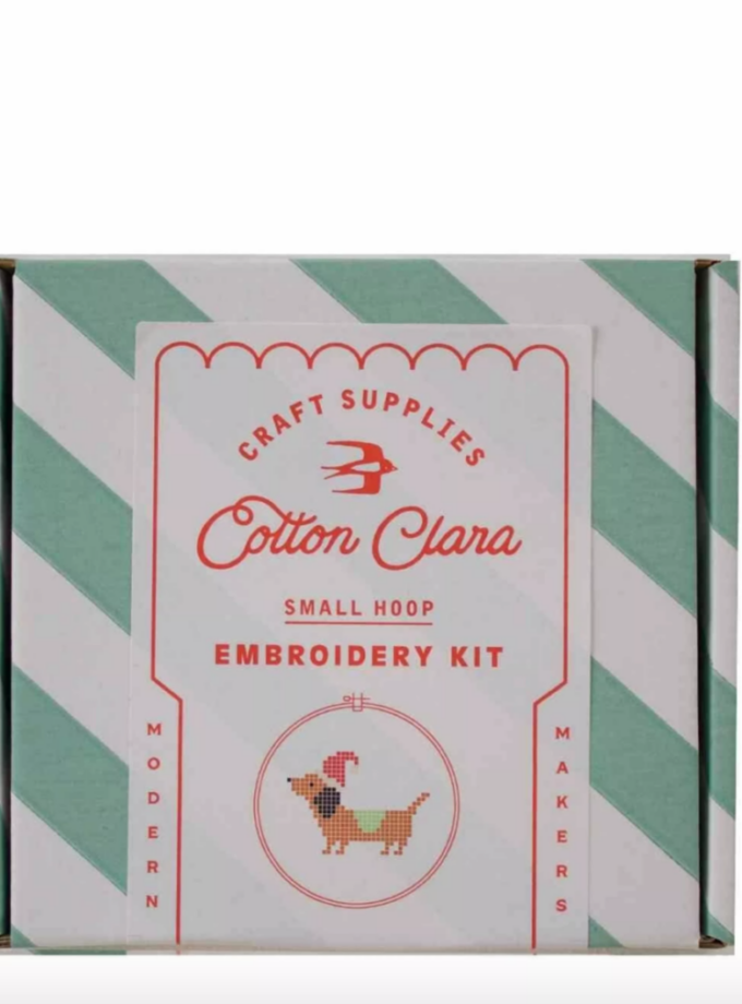 Kit Point de croix - Teckel de Noël