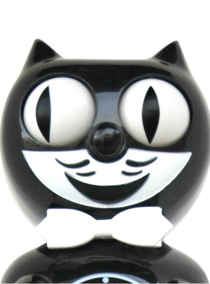 Horloge murale - Kitty Cat noire
