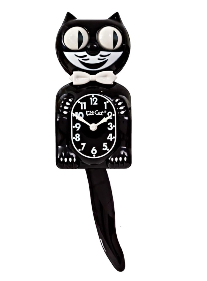 Horloge murale - Kitty Cat noire