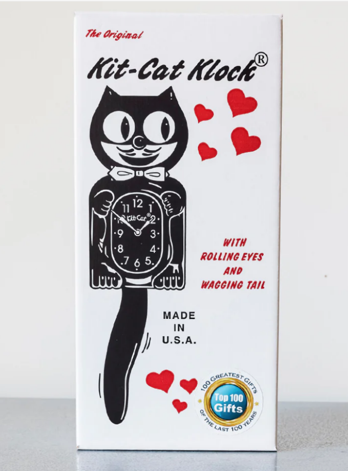Horloge murale - Kitty Cat noire