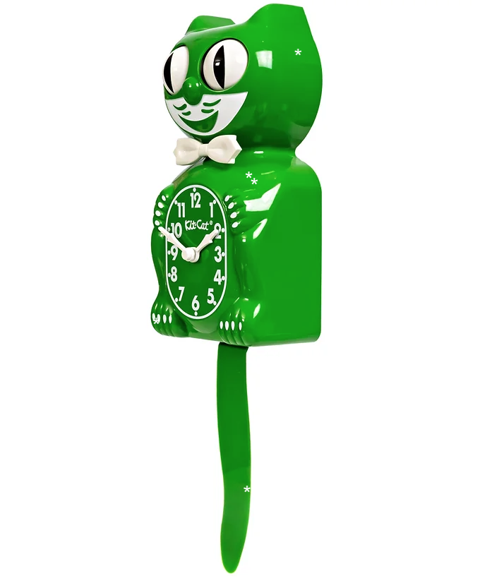 Horloge murale - Kitty Cat vert