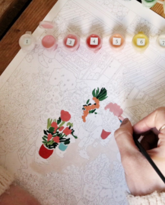 Coffret peinture - Flower Market