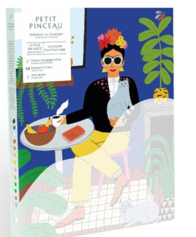 Coffret peinture - La fille aux chats