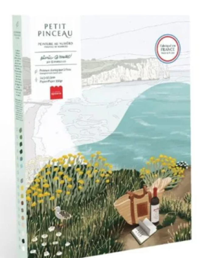 Coffret peinture - Picnique à Etretat