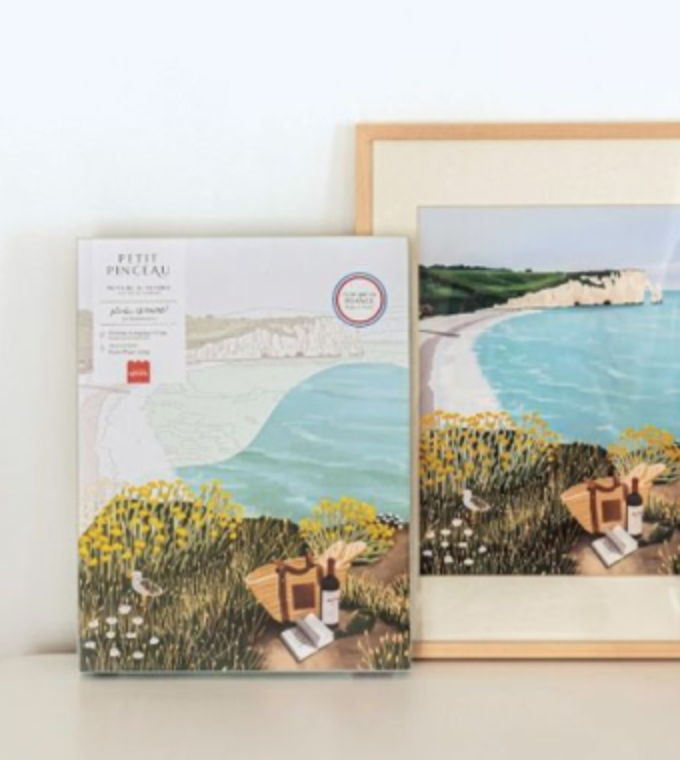 Coffret peinture - Picnique à Etretat