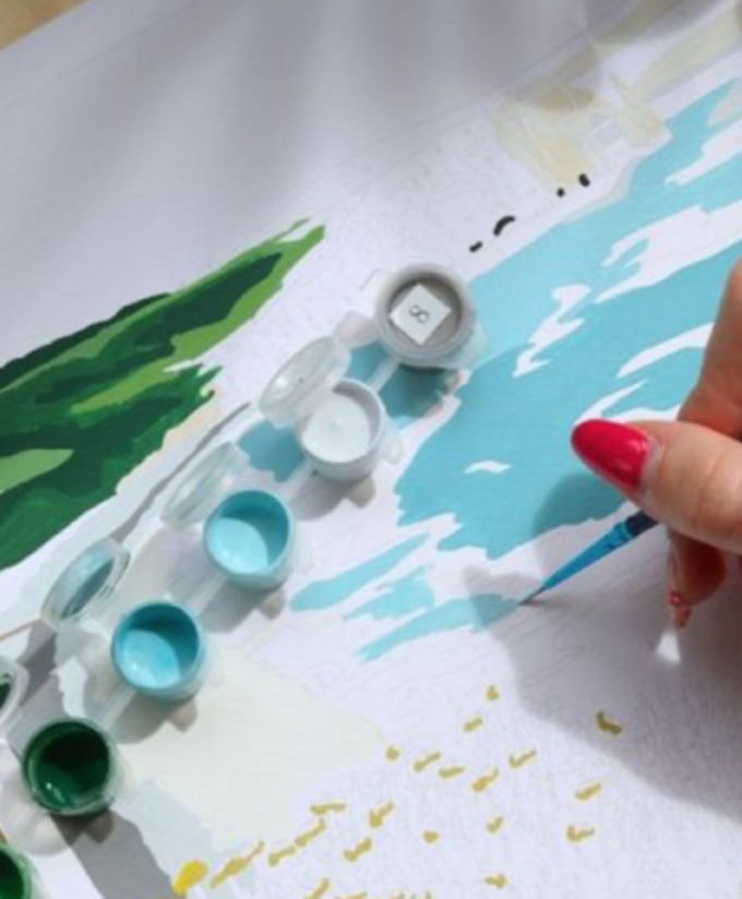 Coffret peinture - Picnique à Etretat