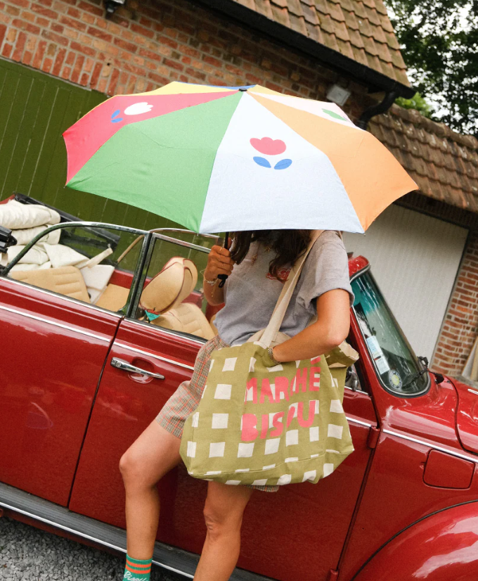 Parapluie pliable - fleurs