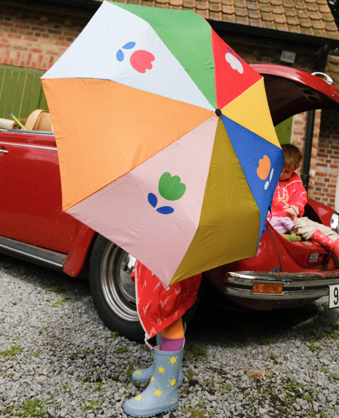 Parapluie pliable - fleurs