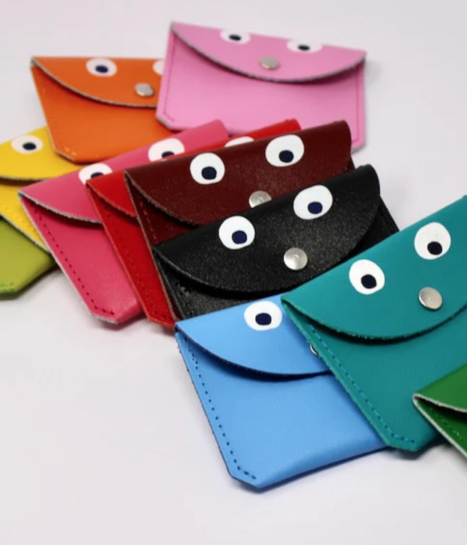 Mini porte-monnaie Googly Eye - Noir