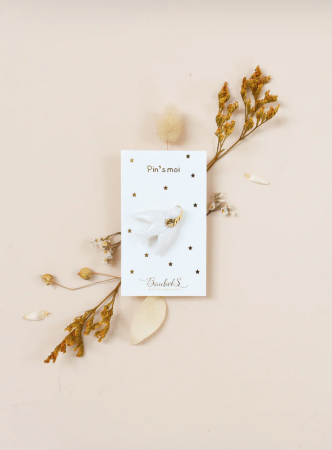 Pin's Coeur - Colombe