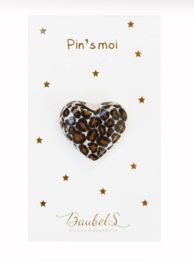 Pin's Coeur - Léopard